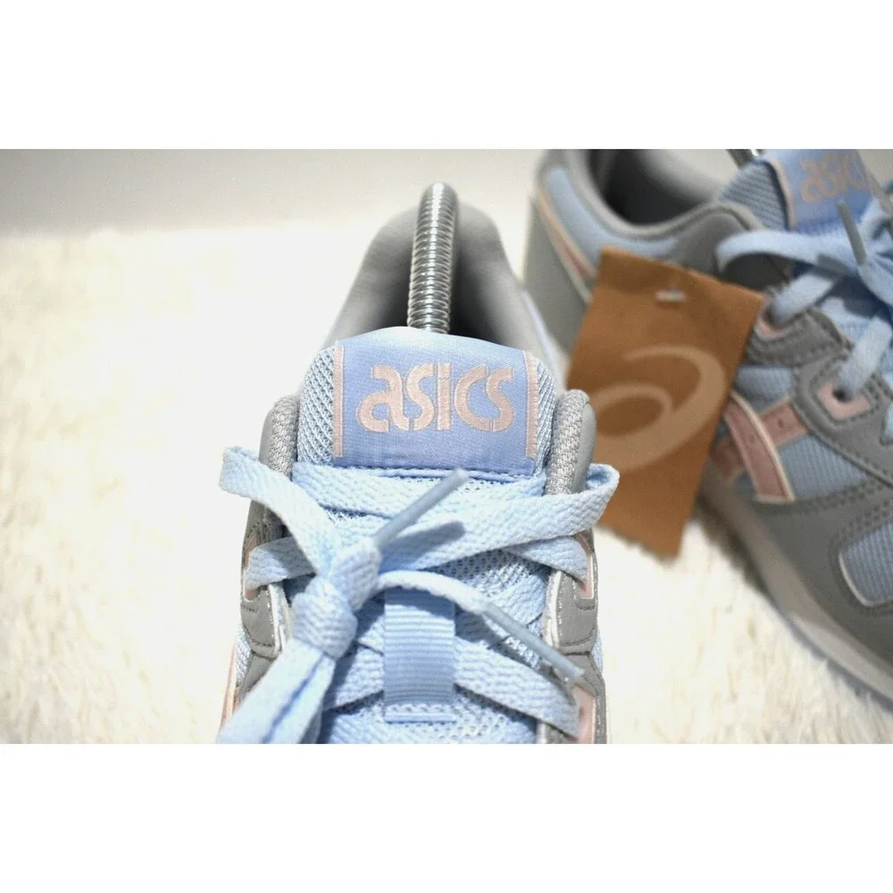 ASICS Baby Blue Gray Pink Mesh Running Training Shoe - Men's 7 or Women's 9